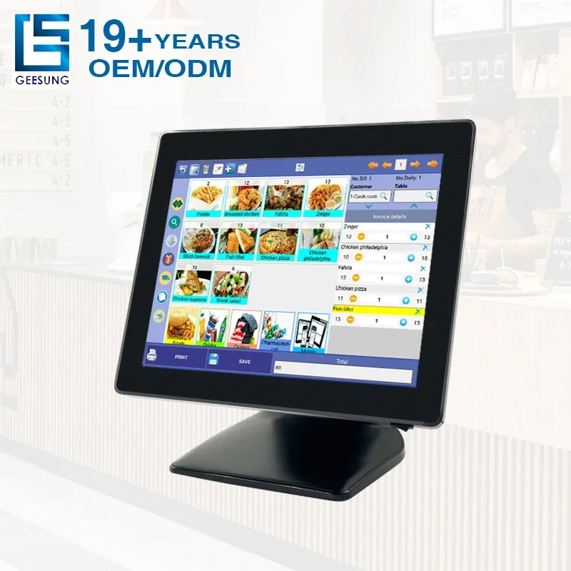 CARAV Factory High Quality Pos System 15 Inch Grade A+ Panel Pos System Hardware Set For Restaurant