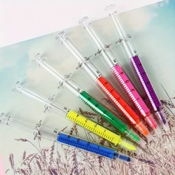 6pcs thick/thin Highlighter Markers, Syringe Style Highlighter, Drawing Markers, School And Office Supplies