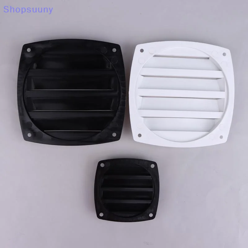[SU]1Pcs Boat Louvered Vent Replace Square Air Vent Grill Ventilation Ducting Cover Outlet Vent For Marine RV[SU]