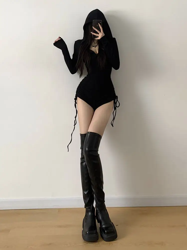 Bodysuit Quarter Sleeves Womens Beauty Aesthetics Festival Party Dance Nightclub Stage Clubwear Trendy Cool Chic Stylish Unique