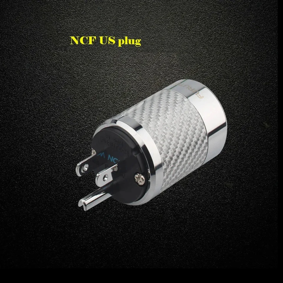 Furutech NCF Rhodium Plating Carbon Fiber AC Power US / EU Plug 15A 125V /10A 250V