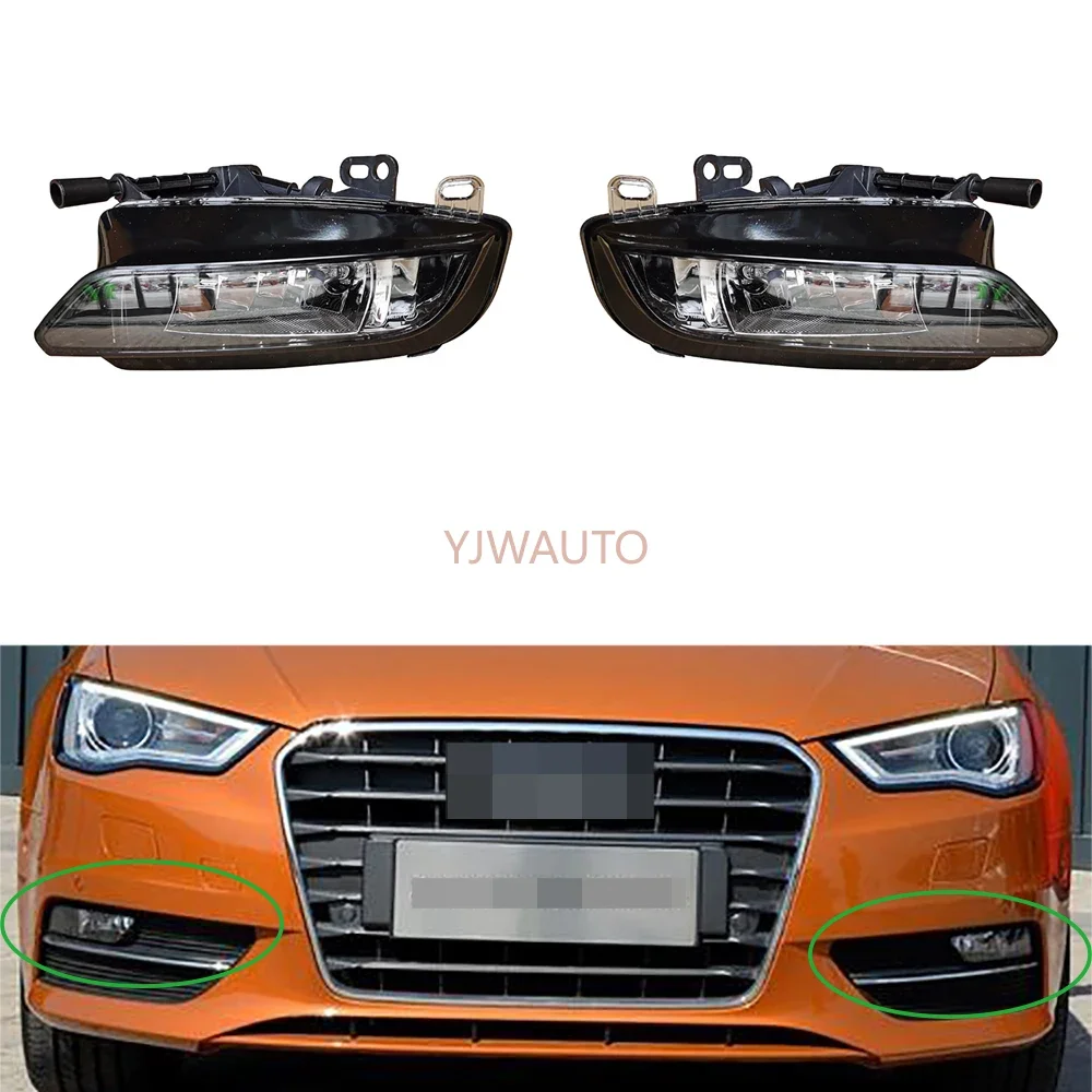 

For Audi A3 2015 2016 Foglights Car Fog Lamp auto styling Front Bumper Grille Driving Fog Light Assembly