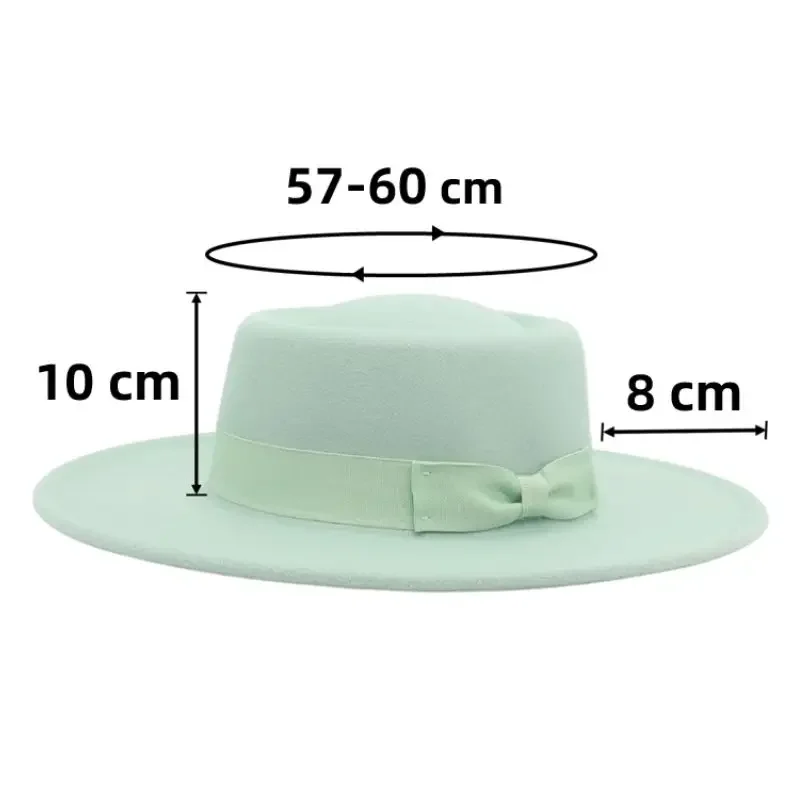 Pink French Women Fedora Hat Bowknot Ribbon Wool Jazz Felt Hats For Ladies Winter Autumn Chapel Elegant Dress Hat Banquet Bowler