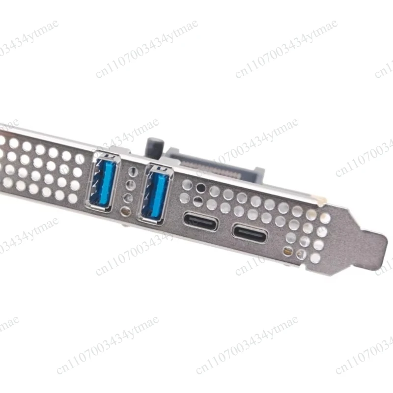 J78A PCI‑E 1X To USB3.2 Gen1 Expansion Card Type‑C & USB3.0 Hub Adapter With Low‑Profile Bracket