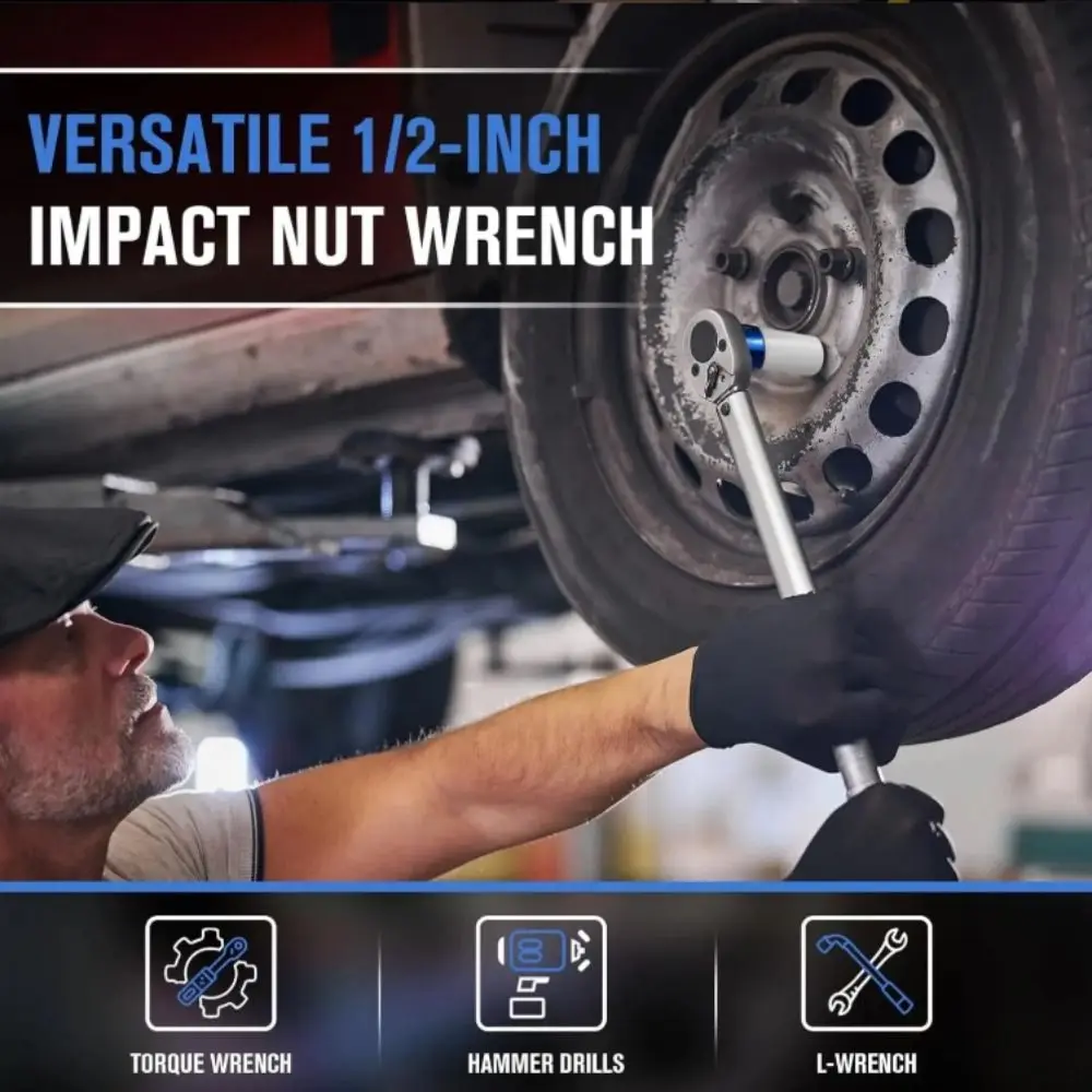 

Защитная пластиковая втулка для тонкостенных приводных колес, метрический размер, цветная глубокая торцевая головка для гаек, ударная головка для гайковерта, для использования с ударным инструментом