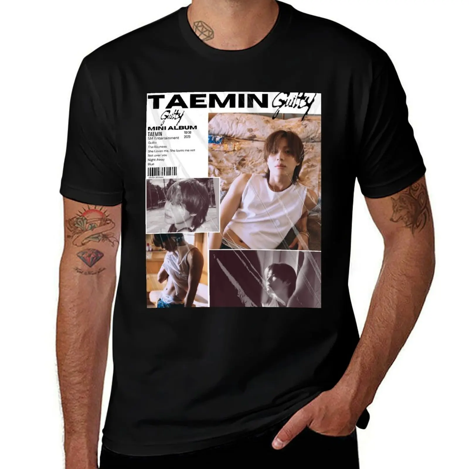 

taemin guilty T-Shirt t shirt personalised t shirts for man graphic vintage T-Shirt