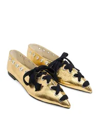 Spring/Summer New Women's Ballet Flat Shoes Fashionable and Versatile Pointed Lace 34-44 Large Women's Flat Shoes