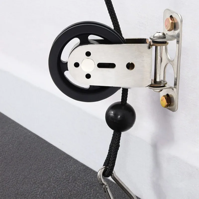 【HAPPY】Bodybuilding Pulley Rotating Silent Pulley Wall Mount Home Gym Lat Lift Cable Muscle Pulley Mute Swivel Bearing Wheel
