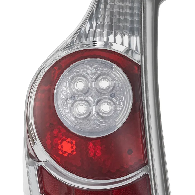 PP, PC Clear Lens Color: Grey, Red Left Side - Driver Side Tail Light Assembly for 12-14 Toyota Prius C