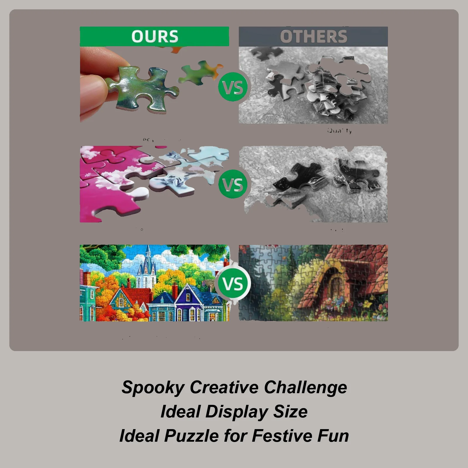 

Halloween Jigsaw Puzzles Horror Haunted House Jigsaw Puzzle Family Activities Party Game Toy For Teenages Kids Relaxation Home