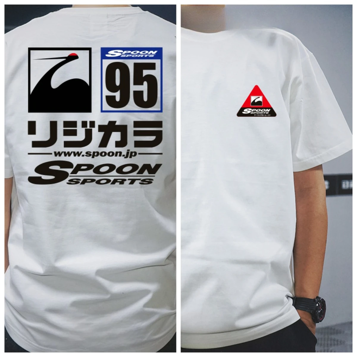 Japanese JDM Modified Car SPOON Civic Type R2025 Summer Pure Cotton Short-sleeved T-shirts for Men and Women