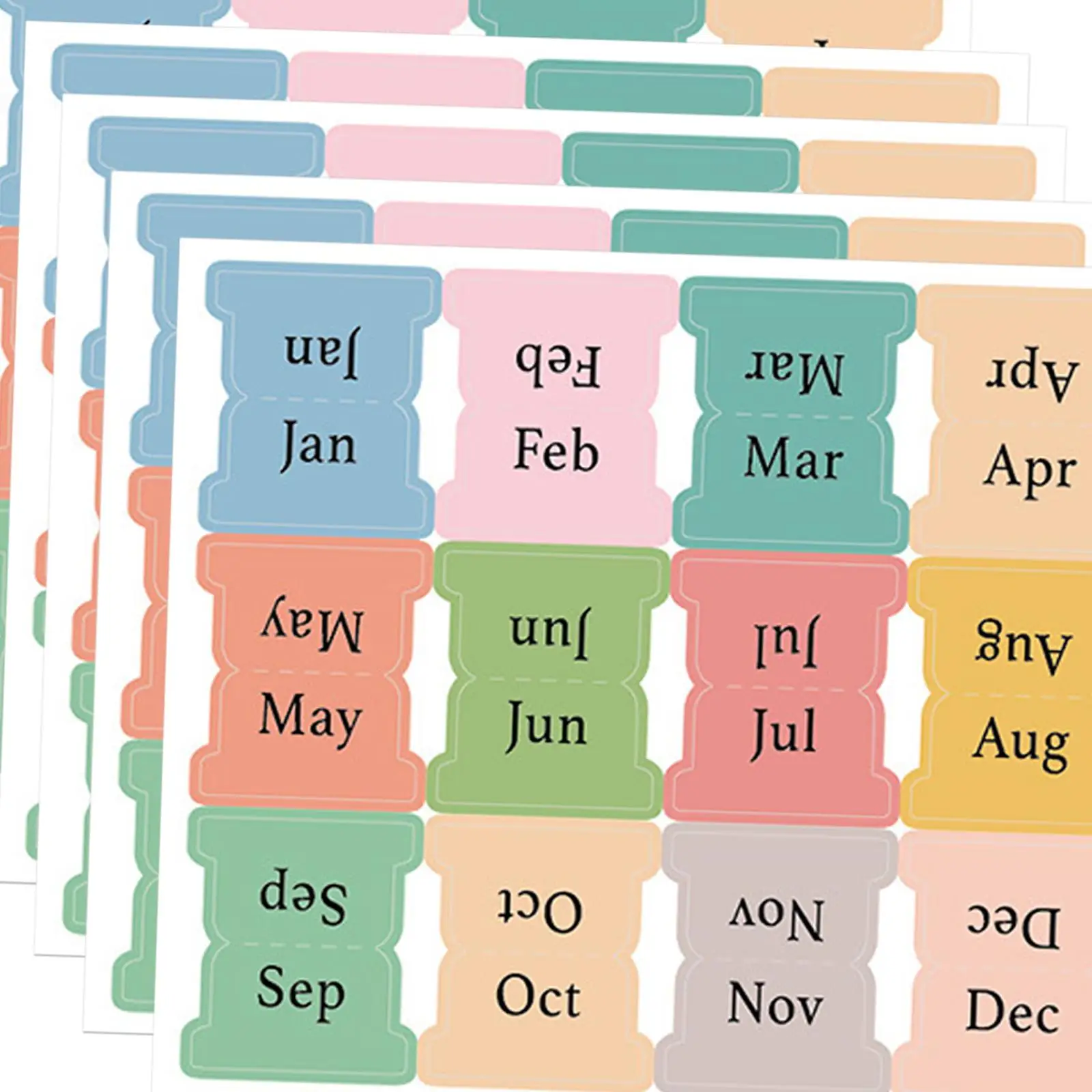 Color Sticky Notes Planner Label Stickers Directory Classification Labels for School Supplies