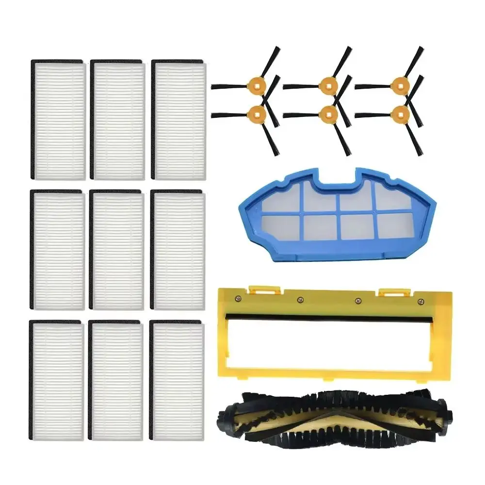 Primary Filter Side Brush HEPA Filter for CONGA EXCELLENCE 990, Ecovacs Deebot N79S N79, Eufy RoboVac 11 11C Brush Cover