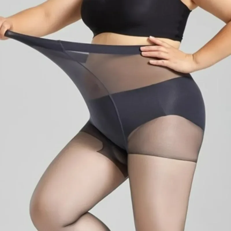 Plus Size Anti Hook Pantyhose Women Large Scale Extension Tights Lady Super Elastic Lightweight Panty Hose Female Nylon Leggings image 2