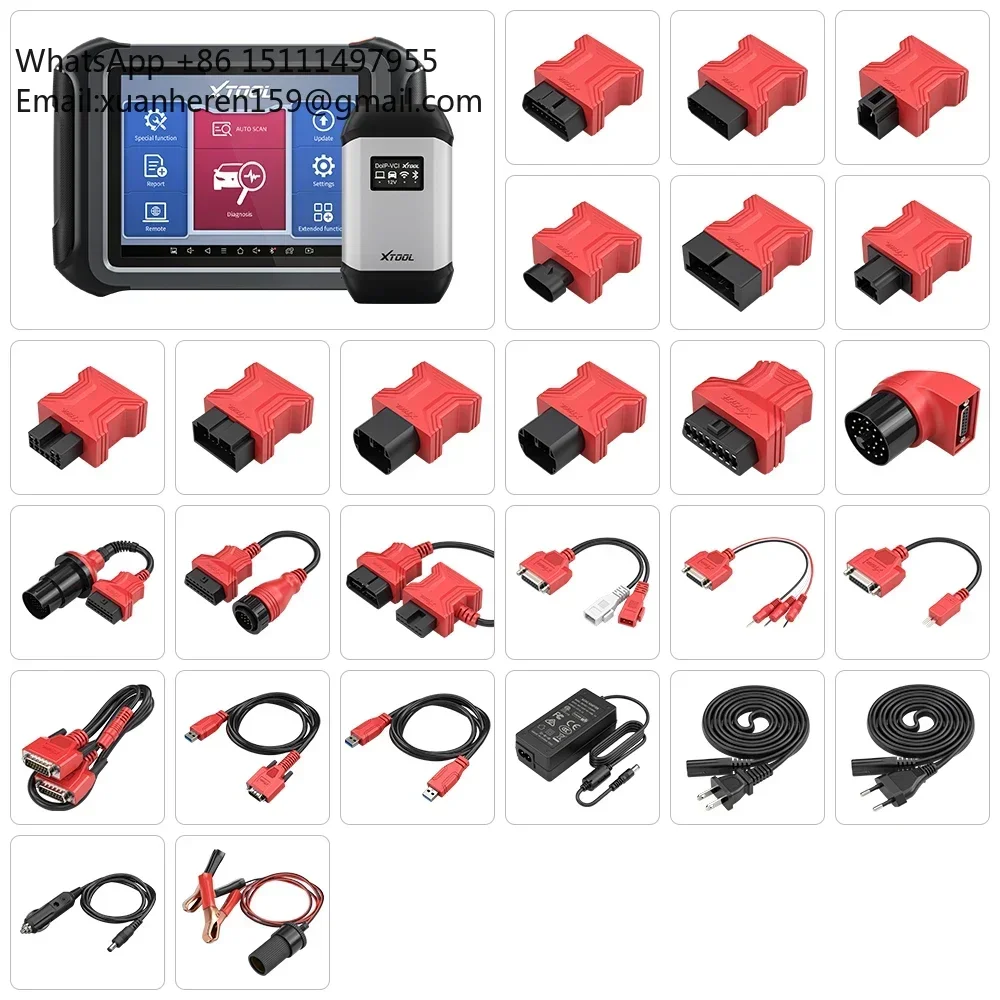 For D9S Pro All-in-One OBDII Car Scanner Online/Offline ECU Programming Topology Map IMMO/Key Program Diagnostic Tools for