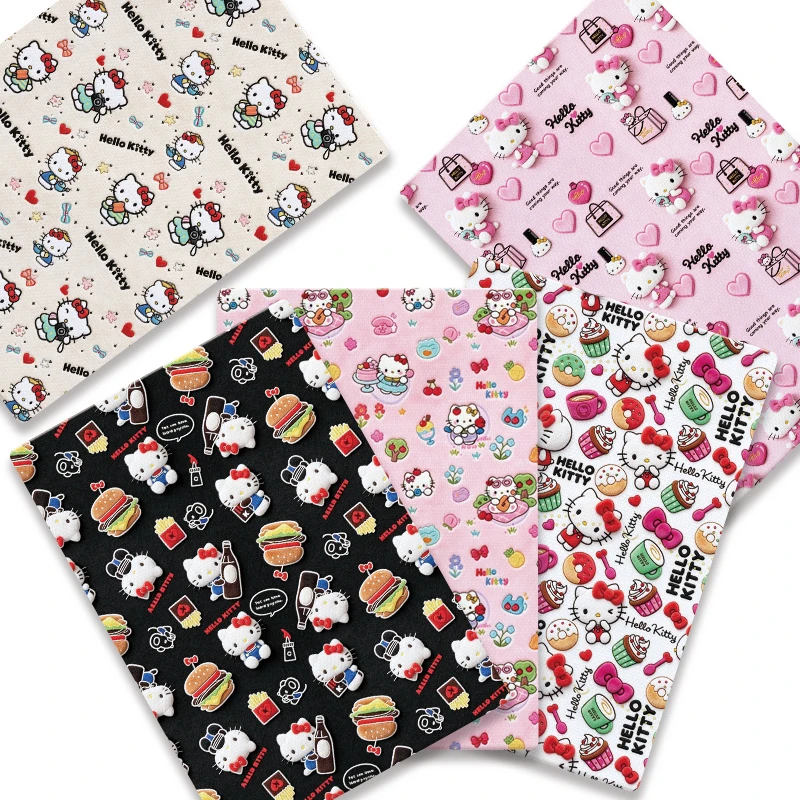 Hand-sewn patchwork quilted cartoon baby dress, home-use bed sheet, 140 cm printed children's fabric