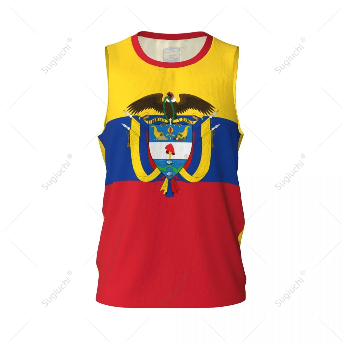 Colombia Flag Men Basketball Sports Jersey Running Fitness Multifunction Sleeveless tshirt Exclusive Custom Name Nunber