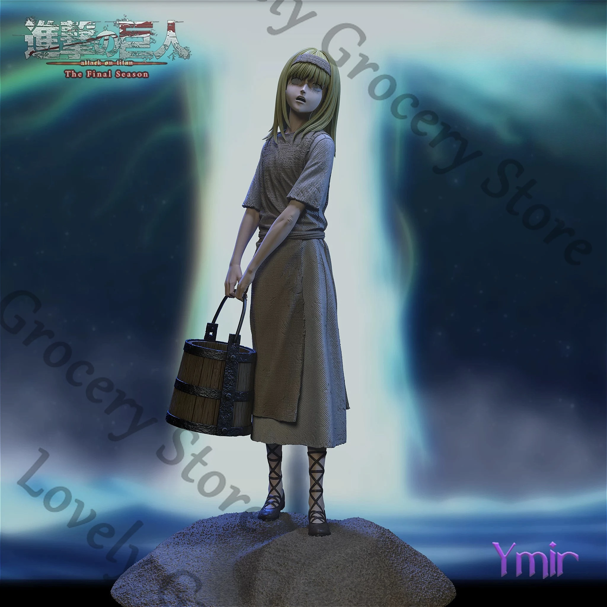 

GK аниме Shingeki No Kyojin атака на Титанов Aurgelmir Ymir косплей мультфильм статуэтка настольный орнамент гаражные наборы фигурки модель подарок