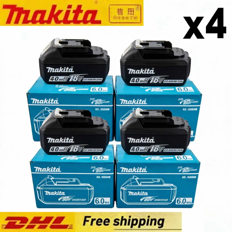 Batterie d'origine 6AH makita BL1860 18V pour outils électriques Li-ion, remplacement LXT BL1850 BL1840 pour tournevis 18V avec BMS ⚡ ⚡ ⚡