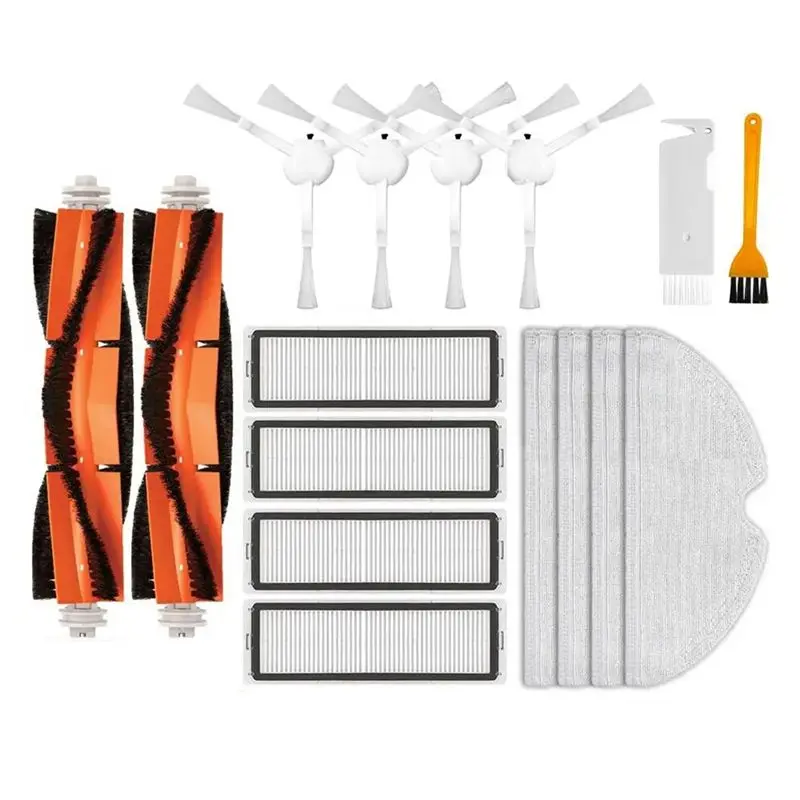 

A67P-For Robot Vacuum Mop 2C / XMSTJQR2C Robot Vacuums Roller Side Brush Hepa Filter Mop Rag Spare Parts Accessories