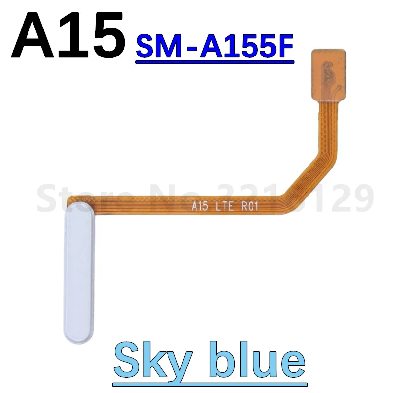 Power Home Button Menu Return Key Fingerprint Touch ID Recognition Sensor Flex Cable For Samsung A15 A155 A156 A25 A256 A55 5G