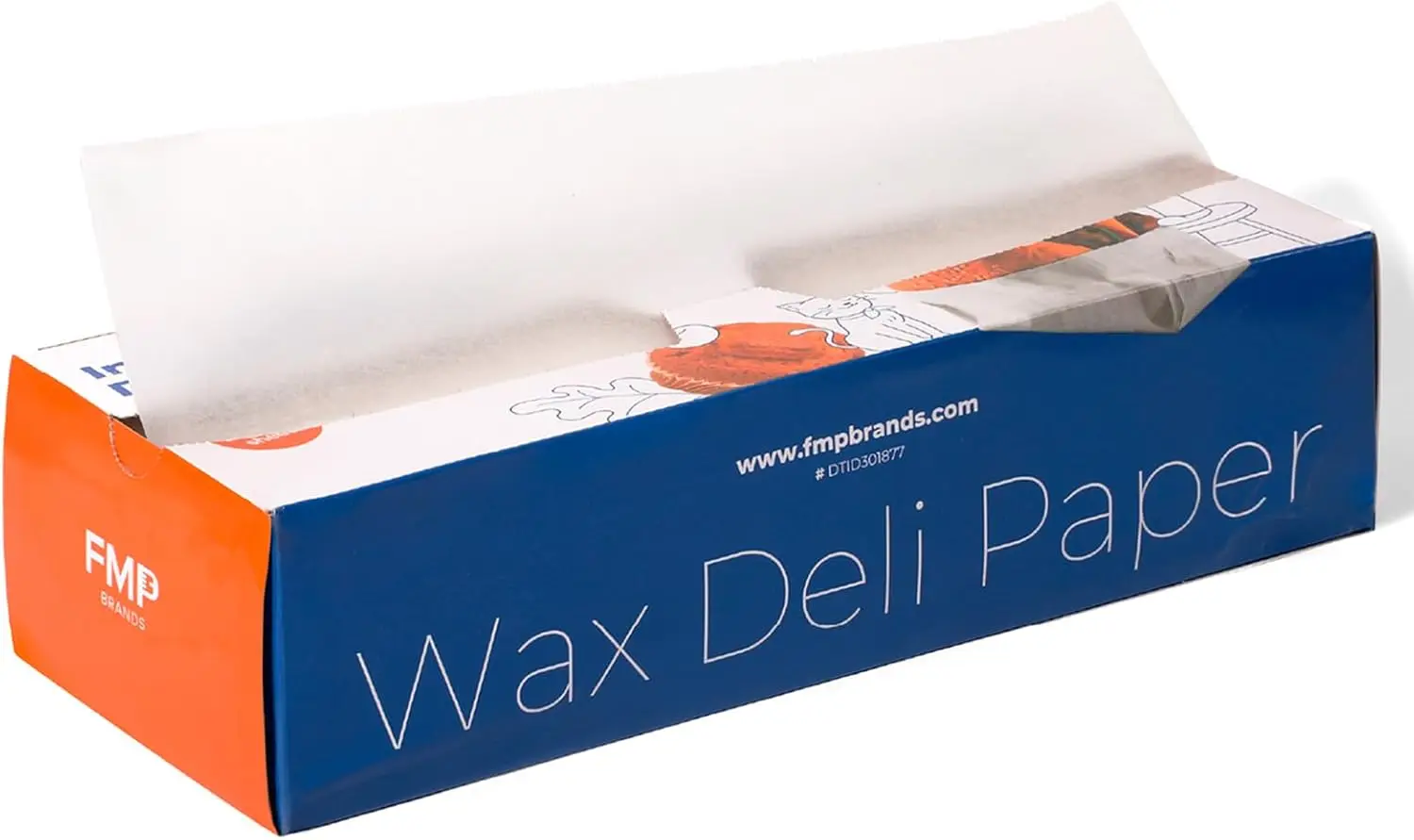 

[1000 Pack] 15 x 10.75" Wax Paper Sheets for Food, Interfolded Precut Deli Paper, Pop Up Grease-Proof Sandwich Pap