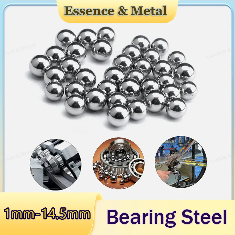 20-1000PCS Bearing Steel Balls Diameter 1-14.5mm Small Size Solid Bearing Balls Smooth Metal Balls Anti-Corrosion And Anti-Rust