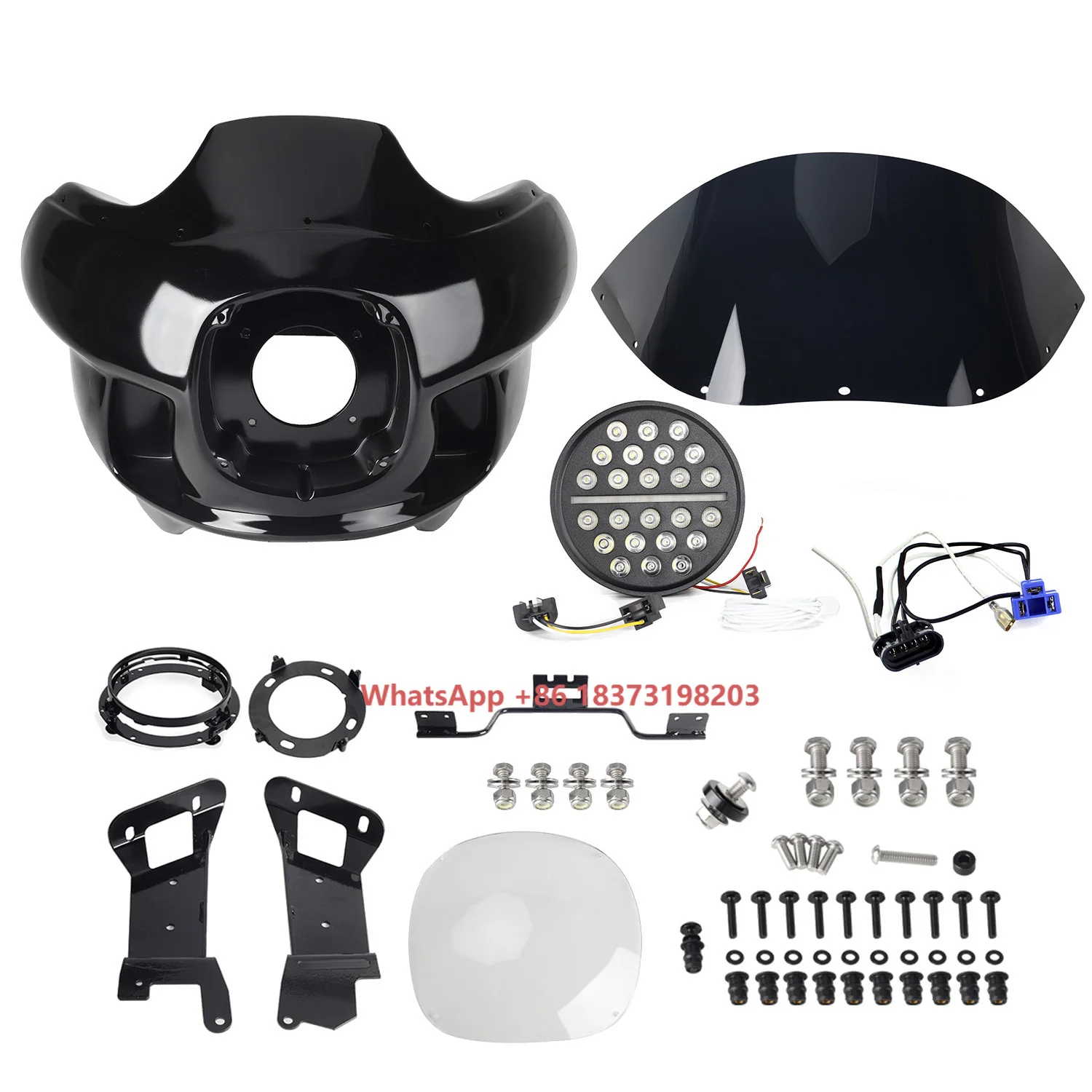 

Headlight Fairing Kit for Harley Softail FXBBS FXLRS FXLRST FLSB FLFBS 2018-2023