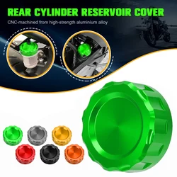 For Kawasaki Z750 Z750R 2009 2010 2011 2012 2013 2014 Motorcycle Aluminum Rear Brake Fluid Reservoir Oil Tank Cap Cup Cover