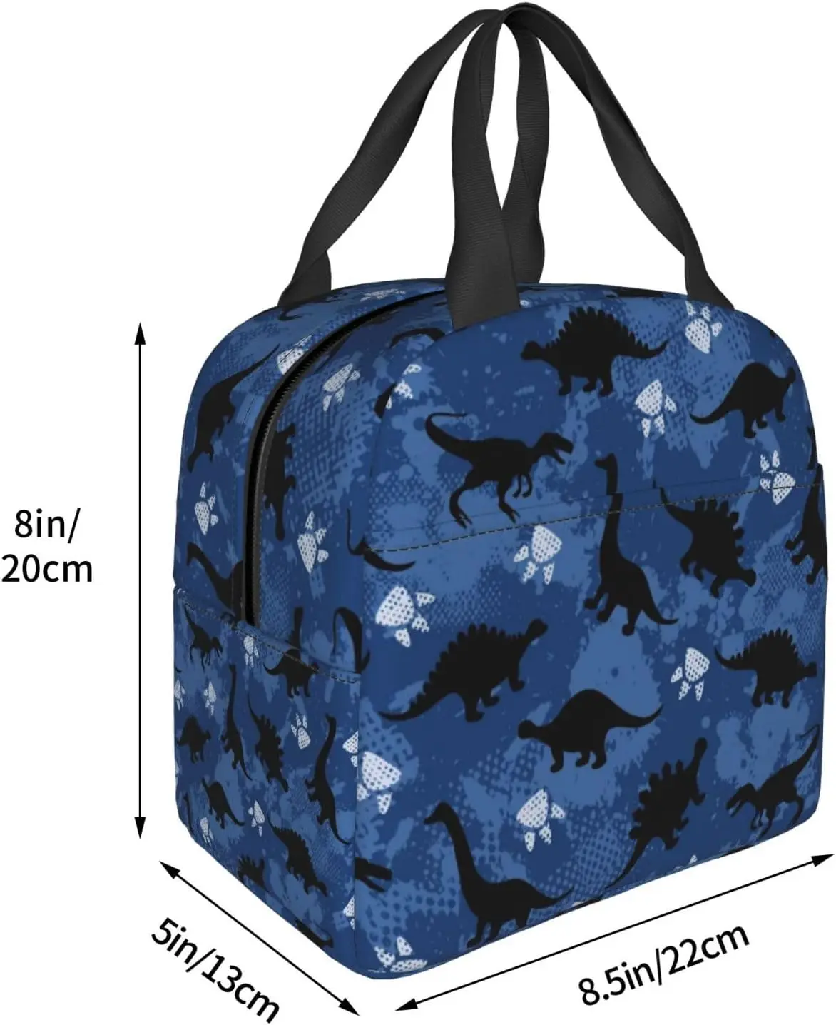 Fiambrera reutilizable con diseño de dinosaurios para hombre y mujer, bolsa compacta para el almuerzo, contenedor para la escuela, la Oficina y el trabajo, 6l