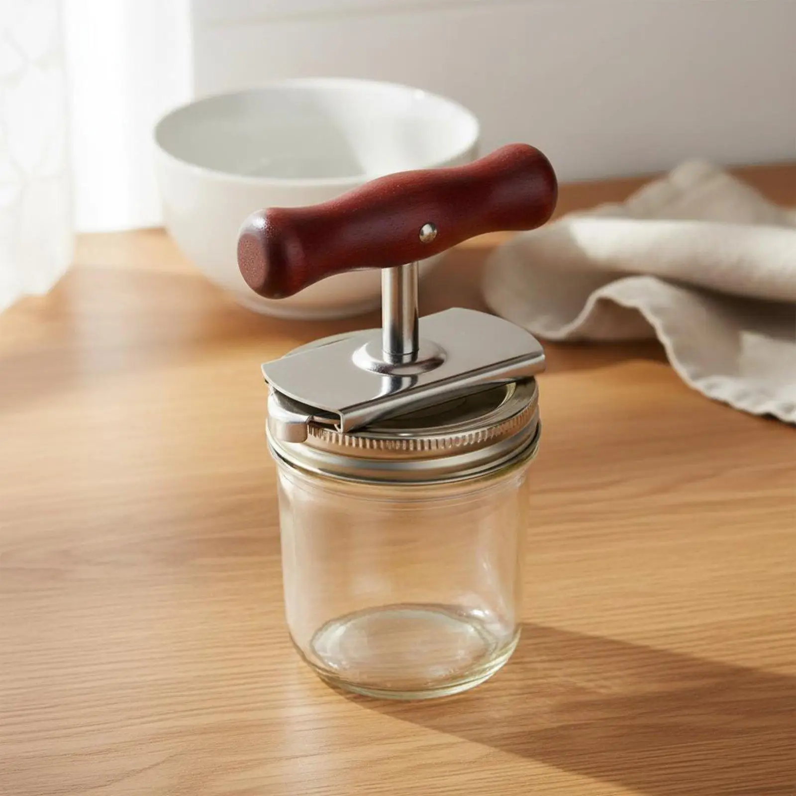 Multi Size Adjustable Jar Opener Stainless Steel Bottle Opener Non Slip Rubber Grip Lid Tool for Seniors and Caregivers
