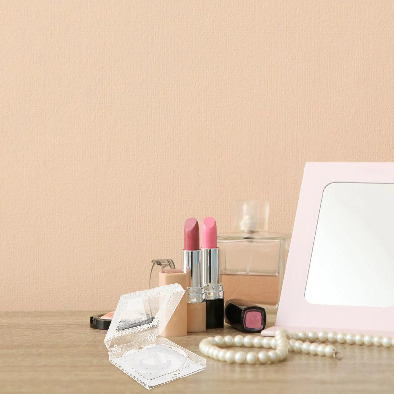 Eyelash Case Portable Lash Organizer Elegant False Eyelash Holder Clear Storage Box Travel Friendly Lash Boxes