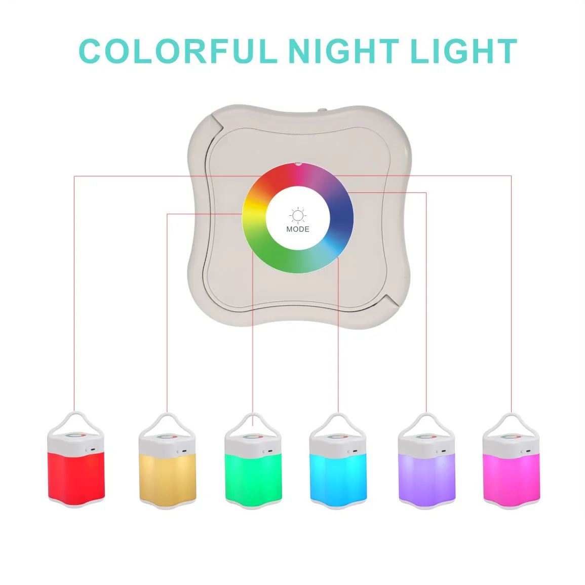 Imagem -02 - Controle Remoto Dimmable Night Light com Sensor de Toque Lâmpada Ambiente Colorida Bedroom Bedside Table Light Child Holiday Gifts