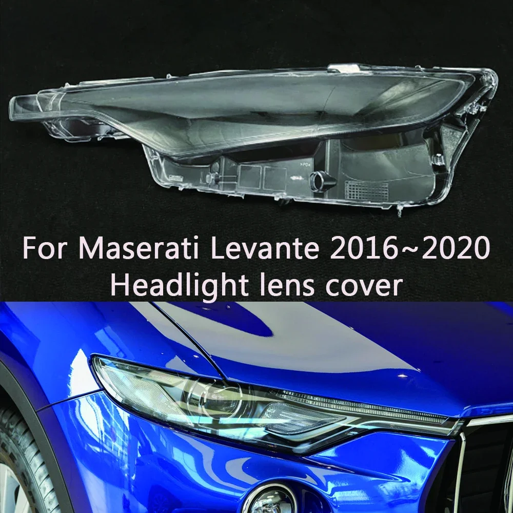 

For Maserati Levante 2016 2017 2018 2019 2020 Car Front Headlight Cover Lampshade Shell Headlamp Caps Lamp Lens Glass Case