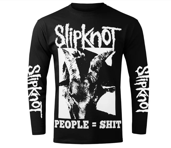 

SLIPKNOT, A Lively Band in The Rock Palace, Is A Dark Punk Rock Casual Long Sleeved Men's and Women's Fashionable T-shirt