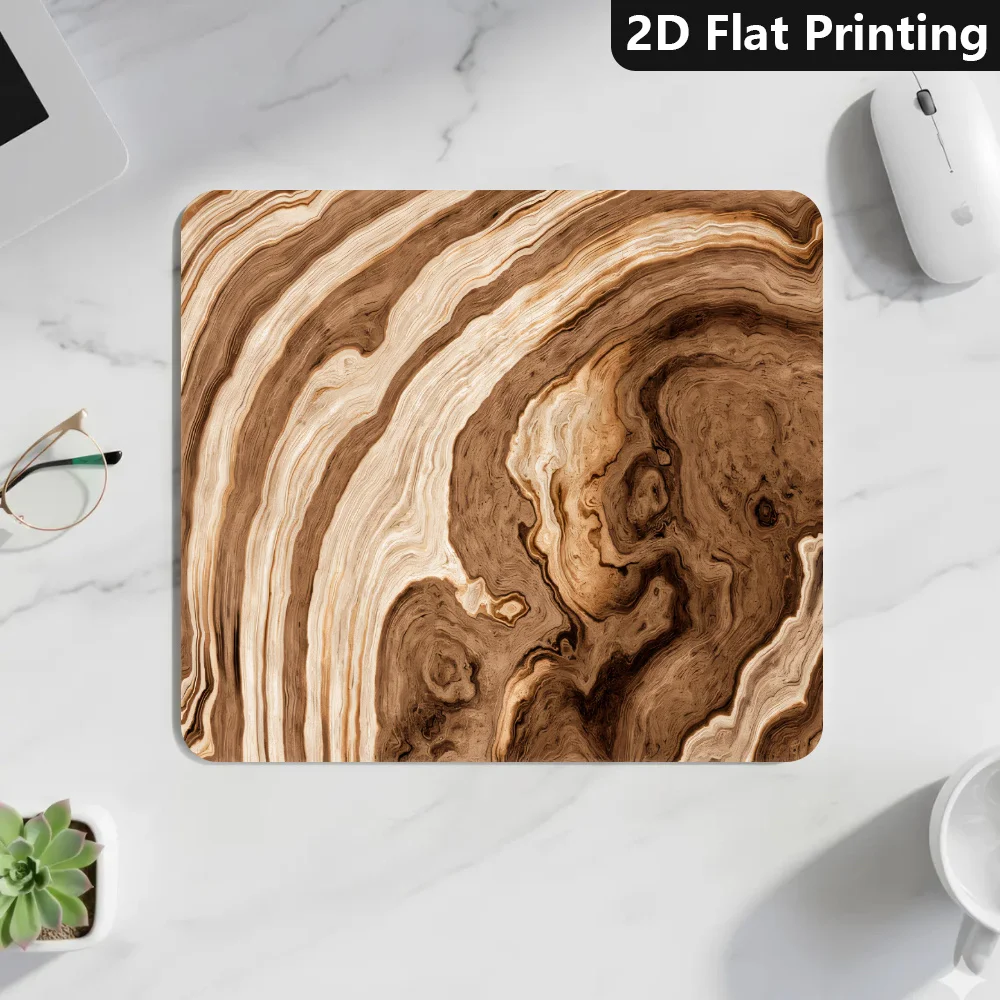 Abstract Wood Grain Mouse Pad Desk Mat Laptop Computer Desktop Additions Office And Home Non-Slip Desktop Keyboard Accessories