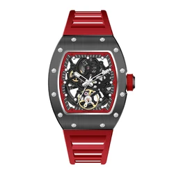 2025 Barrel Case Design Wishdoit Mechanical Wristwatch Fashion Sports Watches Luxury 5 ATM Waterproof Automatic Watch For Men