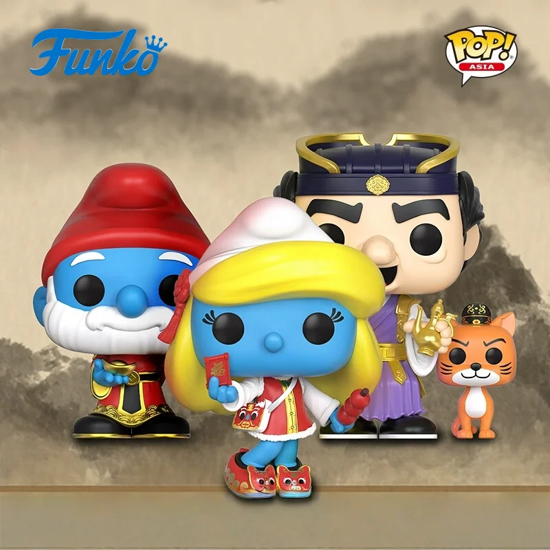 

The Smurfs Funko Pop Animation & Cartoons BRAINY SMURF Smurfette GARGAMEL AZRAEL Toys for Boys Gift Collectible Model Ornaments