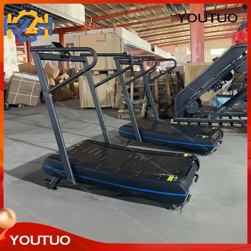 Non Motorized Curved Treadmill Manual Running Machine for Home Gym Commercial Fitness Indoor Sports Equipment Unpowered
