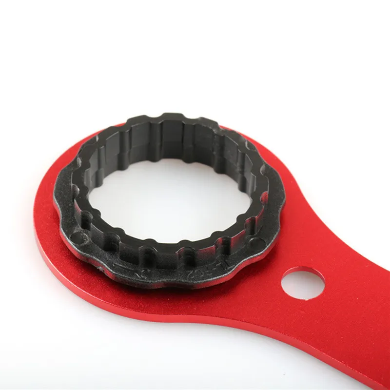 DECKAS Multifunctional BB Wrench Tool DW-018 249*64*3mm Red DUB/TL-FC32 Adaptor Of TL-FC25/TL-FC24 Bottom Bracket Repair Tool