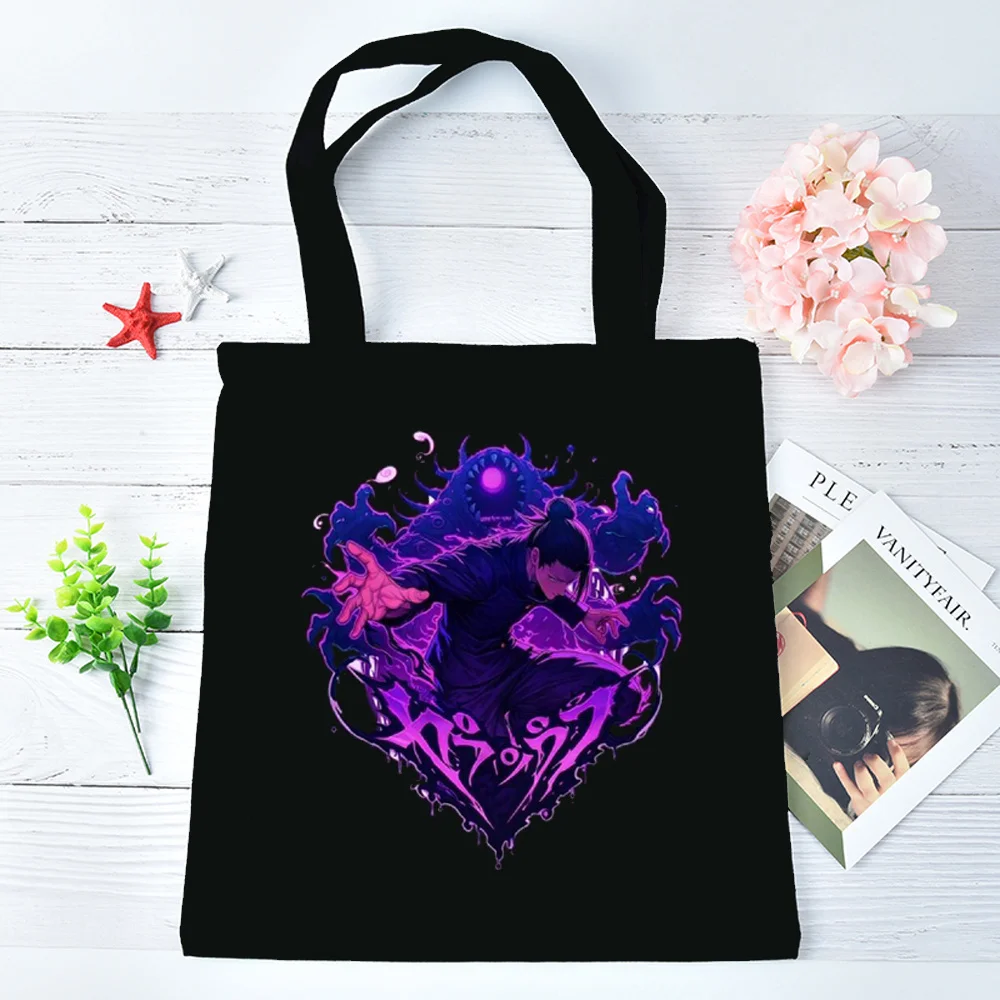 Toji Fushiguro tote bag foldable bolsas de tela totebag canvas  grocery femme