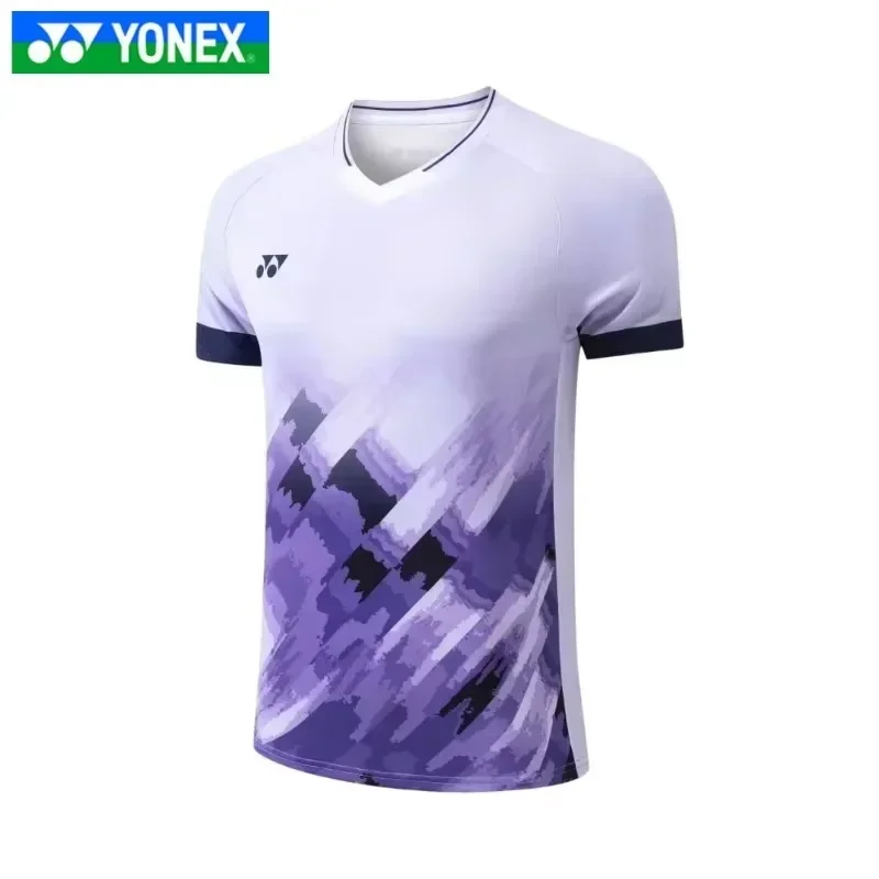 YONEX Men's Shorts Badminton Uniform Competition Training Suit Quick-drying Breathable Sweat-absorbent Top Short-sleeved T-shirt