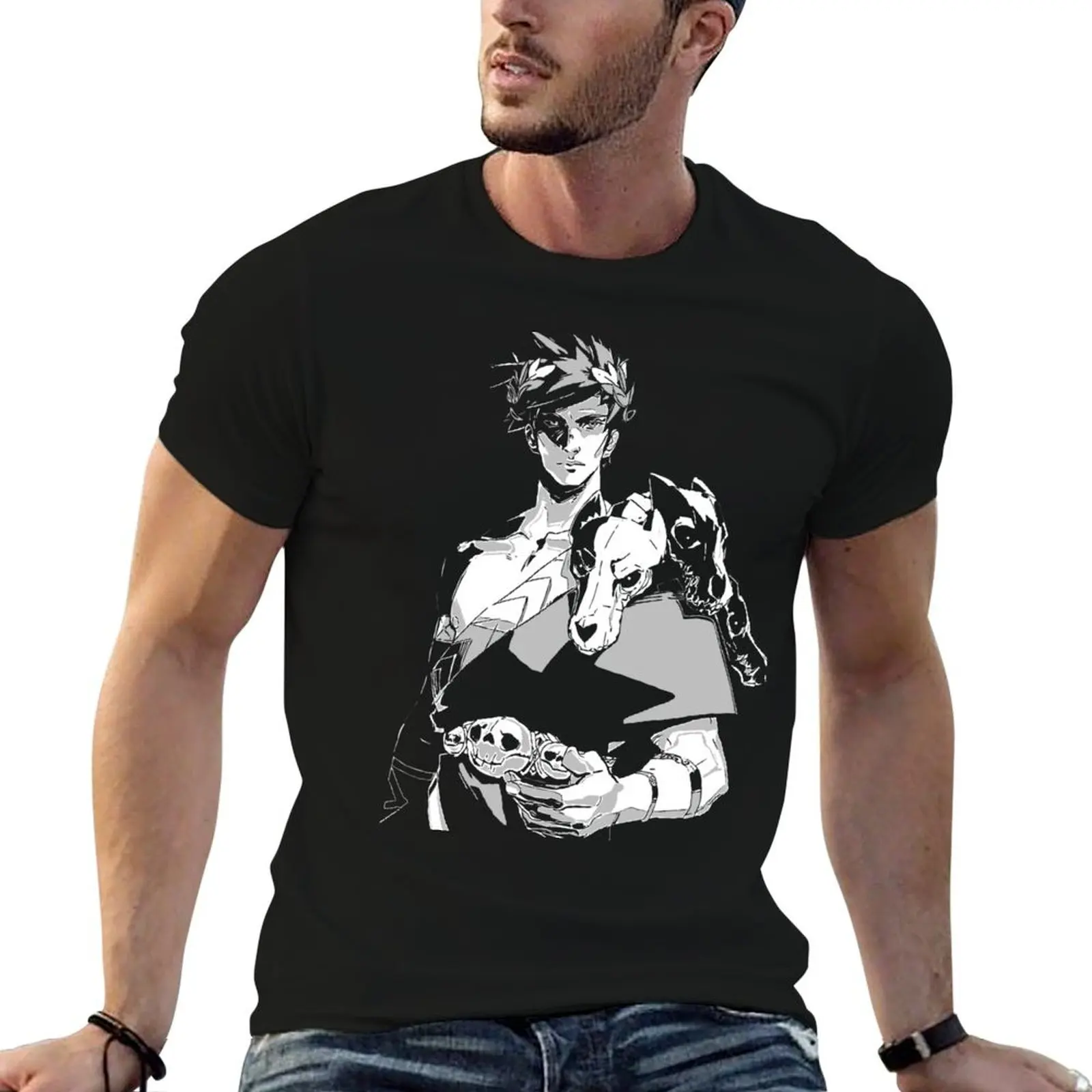 

Zagreus - Hades (B&W) T-Shirt man t shirt graphic t shirt man casual man t shirt summer T-Shirt