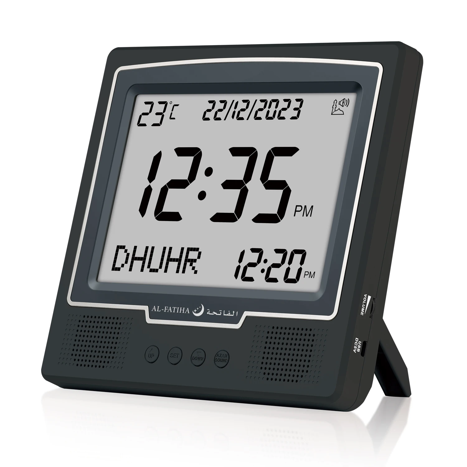 Digital LED Azan Muslim Islamic Islam stylish Azan Adhan Prayer Reminder Alarm Mosque Wall Clock Prayer Time Hijri