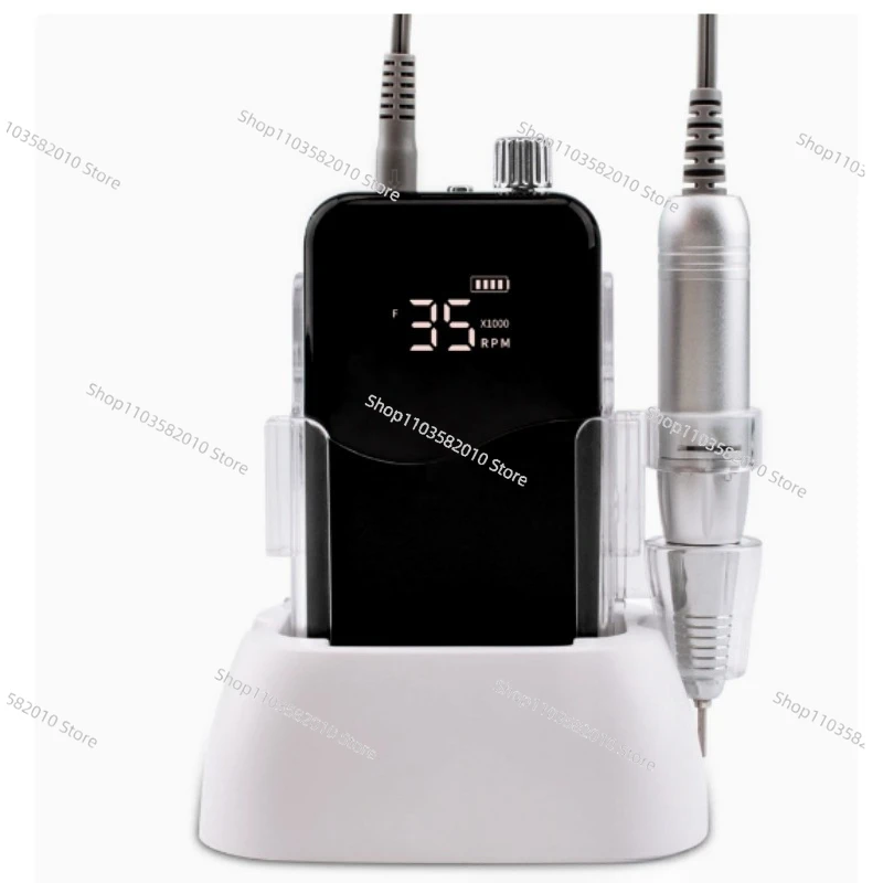 New 85W Electric Nail File, 35000 RPM Cordless Professional Brushless Nail Drill Machine