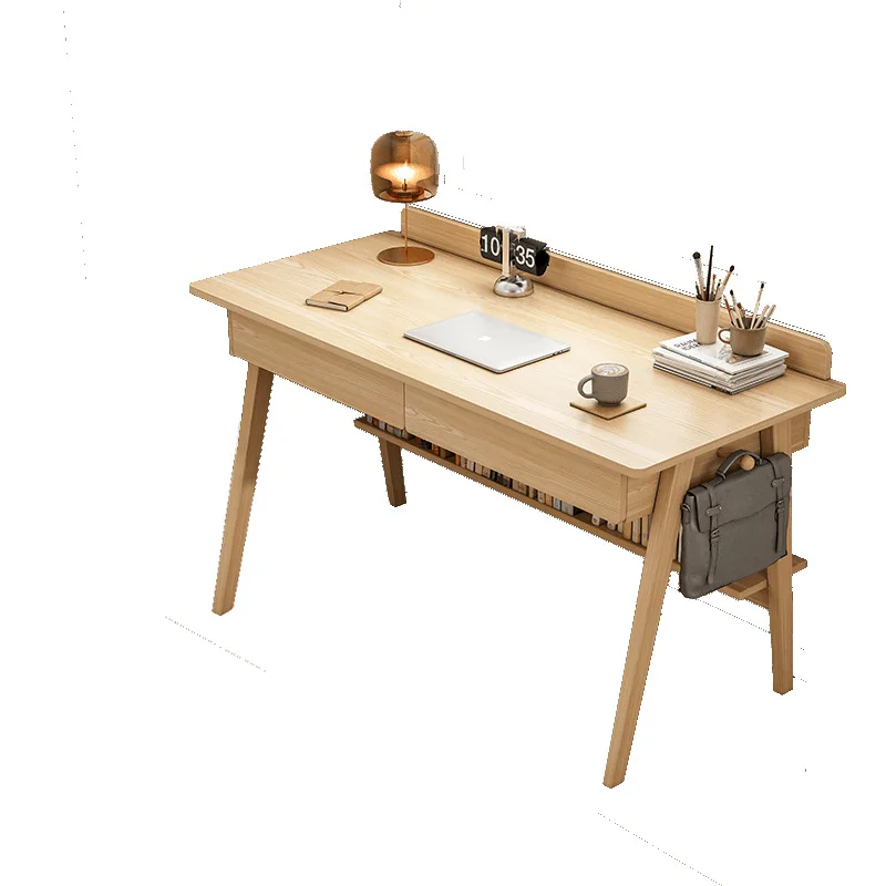 

Solid wood leg computer desk student bedroom study home simple desk