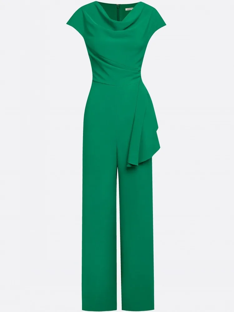 

Solid Women Jumpsuits For Spring Summer Sleeveless V-Neck Loose Fashion Streetwear Overalls Wide Leg Pants Trousers 2026