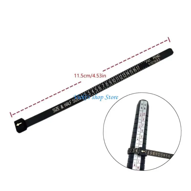 3/4/6/7 قطعة خواتم Sizer أداة قياس خواتم مغزل قياس حجم خواتم معدنية Sizers أداة عدة الضابط للنساء الرجال #2