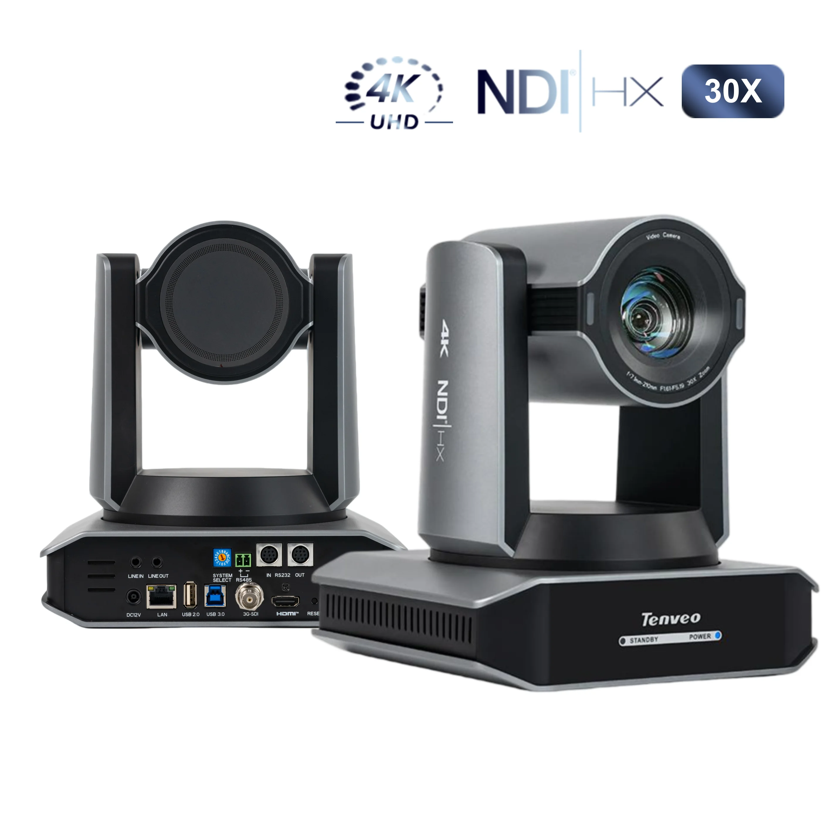 TENVEO 4K Ptz Conference Camera 4K 30X 60FPS PTZ Conference Cameras USB HDMI SDI Live Streaming Ptz Camera