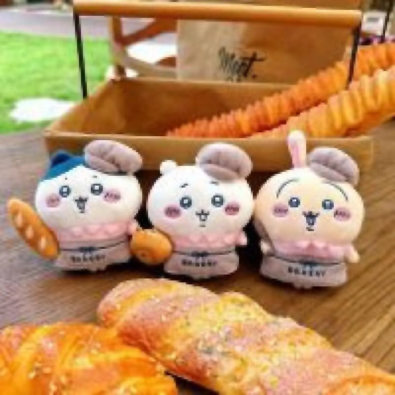 chiikawa Hachiware Usagi Kawai Cute Bakery doll Healing Artistic Decorative Items Backpack hanger Giving birthday gifts